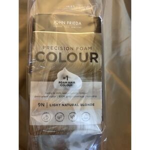 John Frieda 9N Light Natural Blonde Precision Foam Hair Color Kit 1 Pack NEW